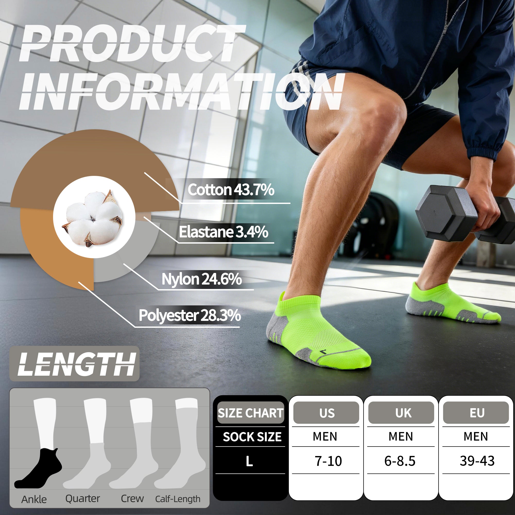 MQAMEX Elite Ultra Light Running Socks-Ankle socks