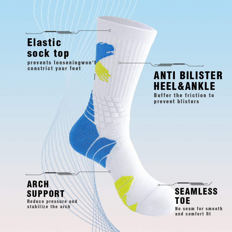 MQAMEX Elite Ultra Light Tennis + Pickleball Socks-Mini Crew Socks