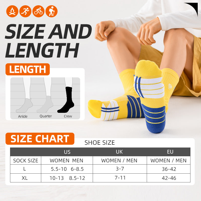 MQAMEX Elite Ultra Light Tennis + Pickleball Socks-Mini Crew Socks