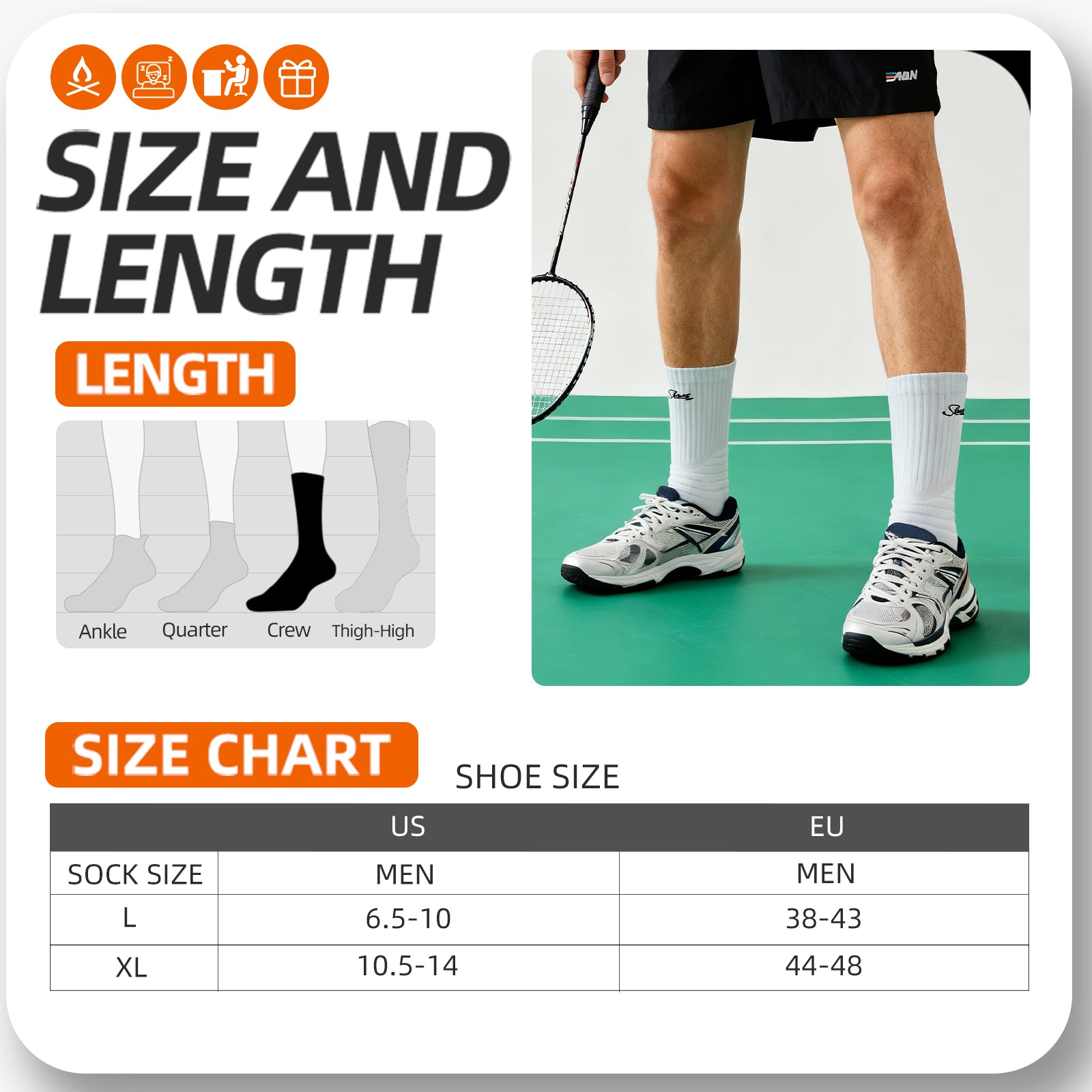 MQAMEX Elite Ultra Light Running Socks-Calcetines tobilleros