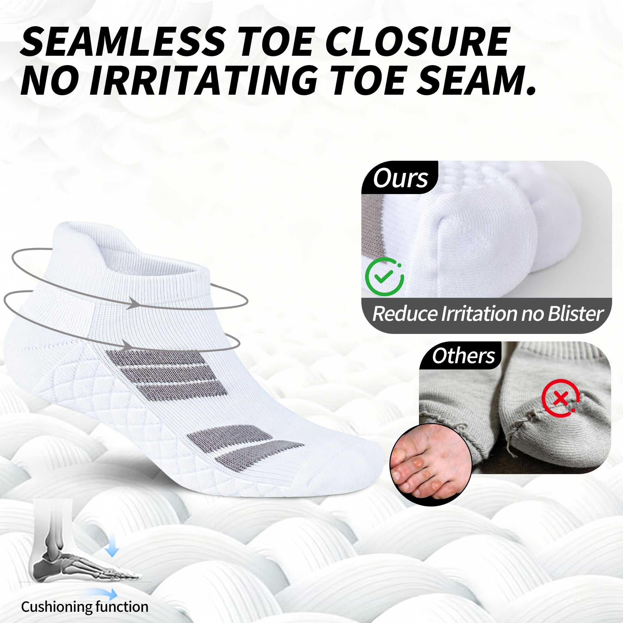 MQAMEX Elite Ultra Light Running Socks-Ankle socks