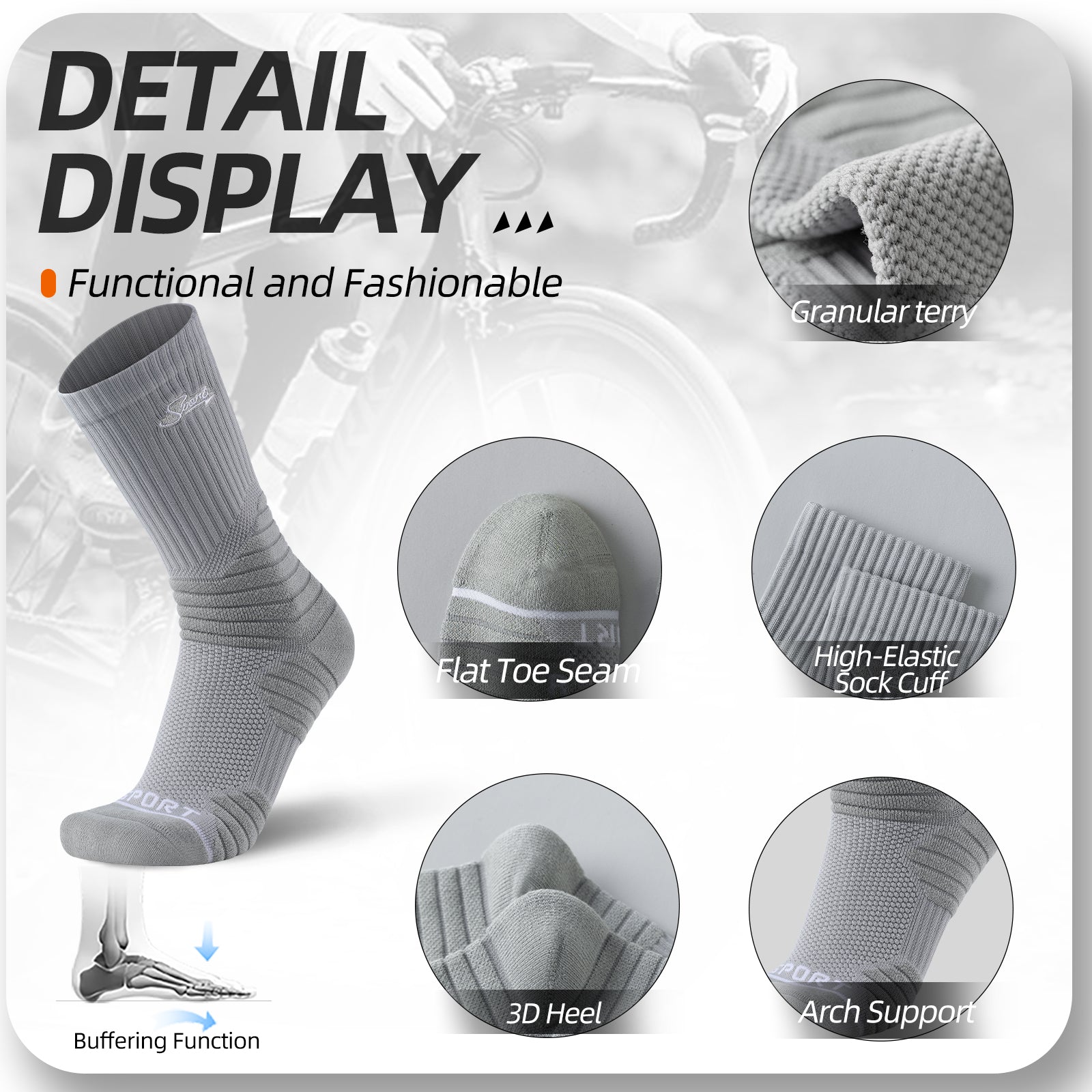 MQAMEX Elite Ultra Light Running Socks-Calcetines tobilleros