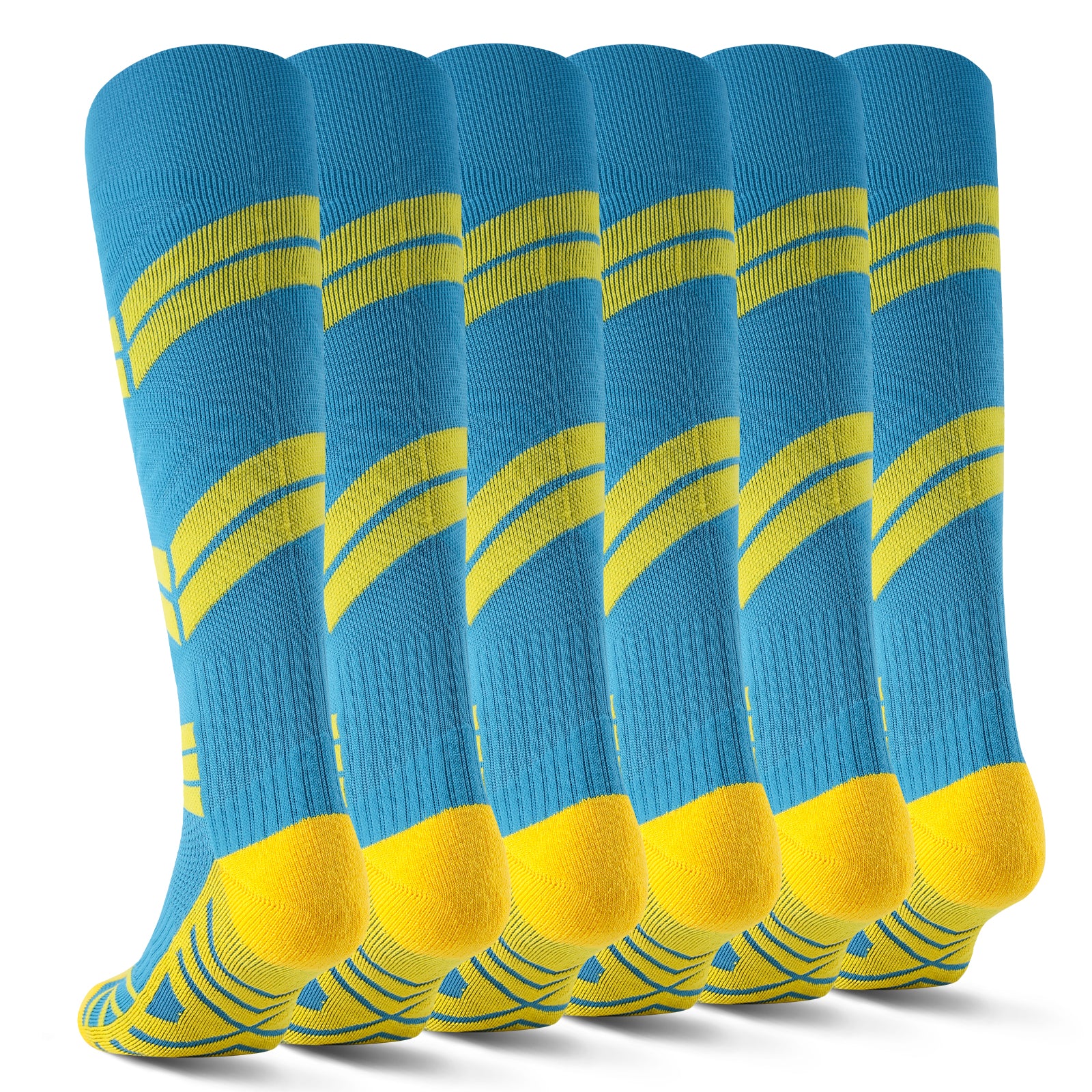 MQAMEX Ultra Light Compression Socks-Light Cushion Knee High