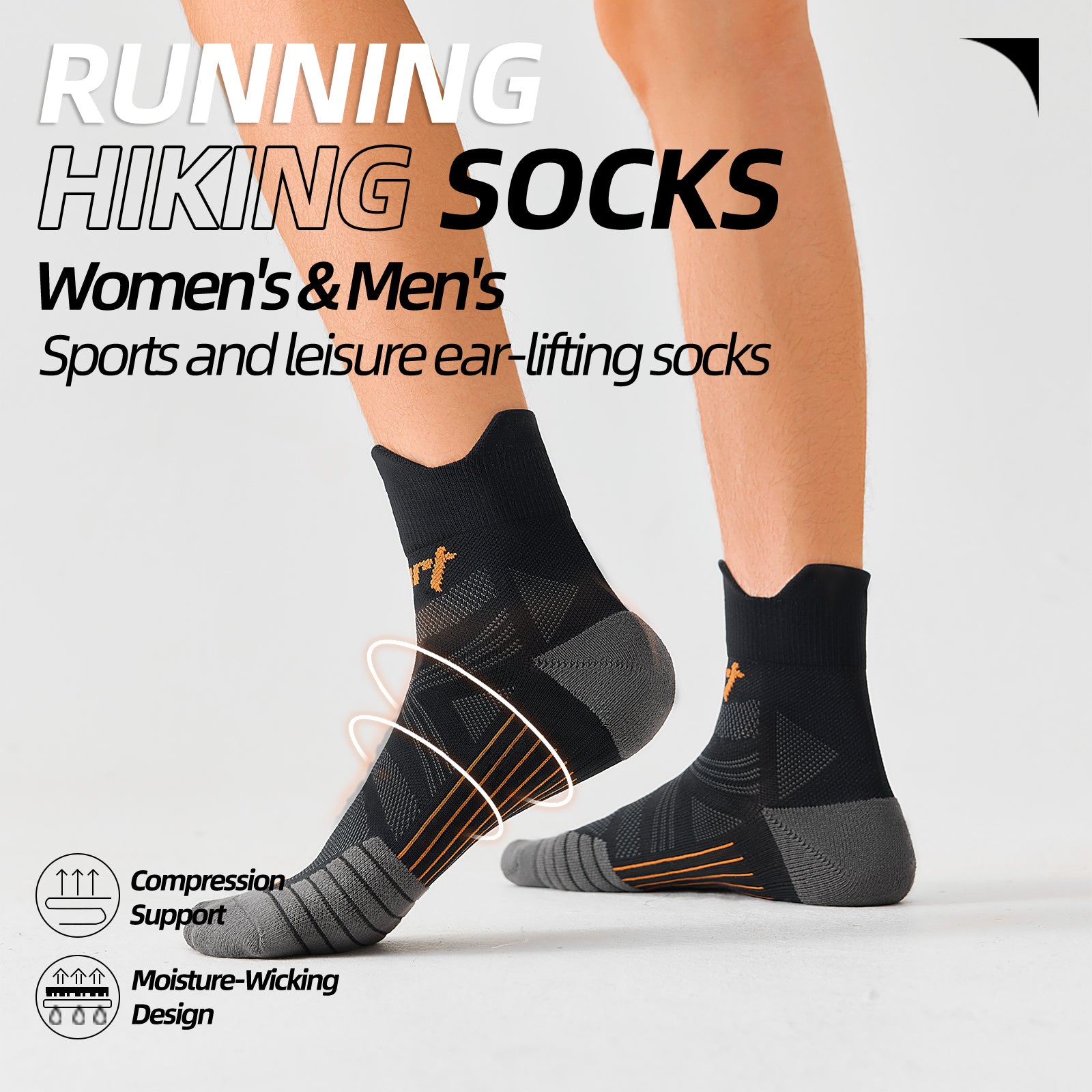 MQAMEX Elite Ultra Light Running Socks-Half Calf Sock