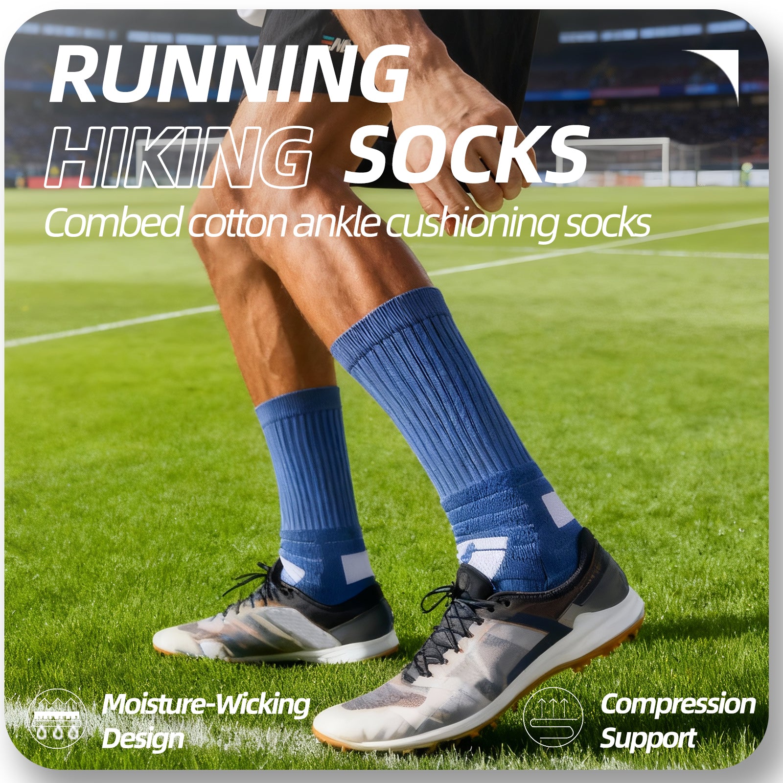MQAMEX Elite Ultra Light Running Socks-Calcetines tobilleros